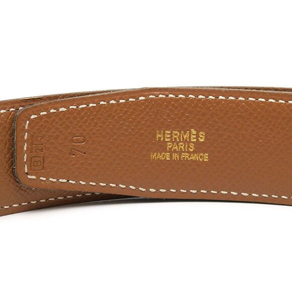 Hermes H Belt 70 Black And Gold B 1988 main image 4